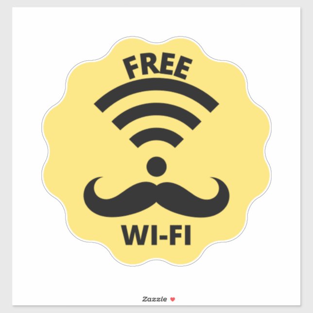 Adesivo Wifi Business, wifi Sticker livre (Folha)