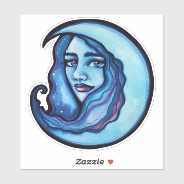 Adesivo Wild MoonChild Goddese Feiticeira da Lua (Folha)