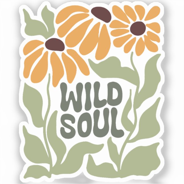 Adesivo Wild Soul flower  (Frente)