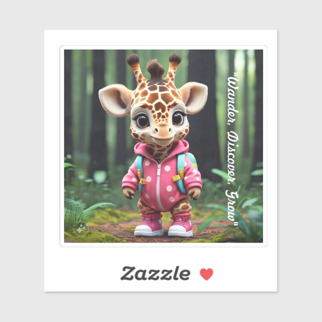 Adesivo "Wildlife Wonder Kid" (Folha)