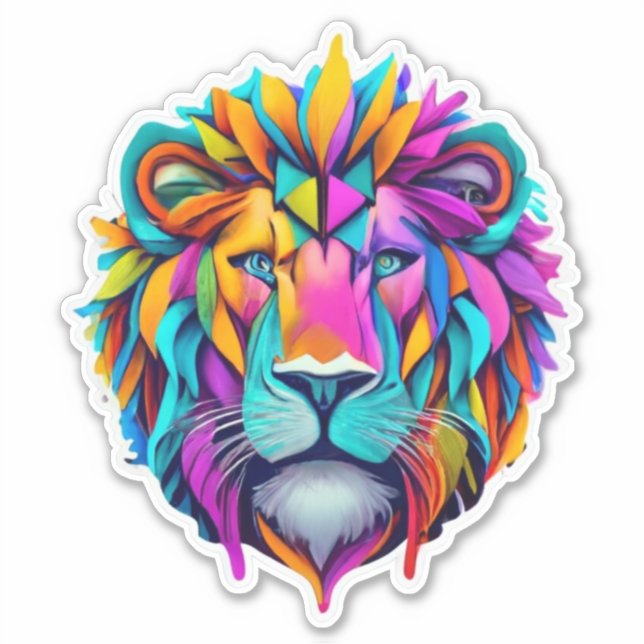 Adesivo Wildlife Wonders Lion Sticker Delights (Frente)