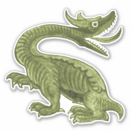 Adesivo William De Morgan Dragon Vinyl Sticker