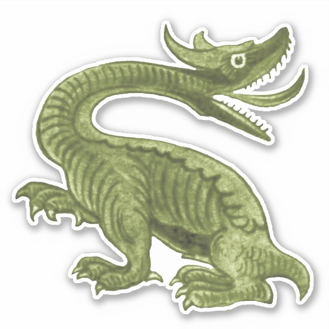 Adesivo William De Morgan Dragon Vinyl Sticker (Frente)