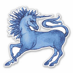 Adesivo William De Morgan Unicorn Vinyl Stickers