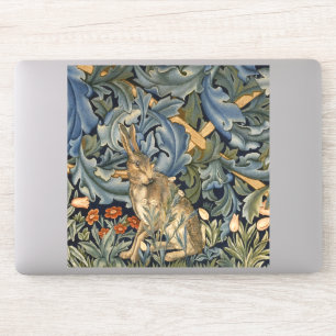 Adesivo William Morris Forest Rabbit Arte Floral Nouveau