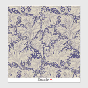 Adesivo William Morris Wallflower Blue damask