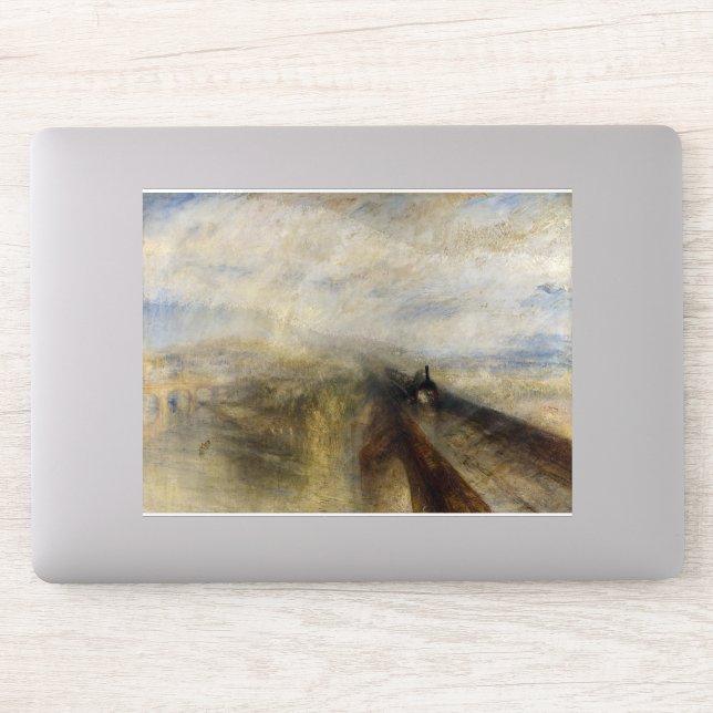 Adesivo William Turner - Chuva, Vapor e Velocidade (Computador)