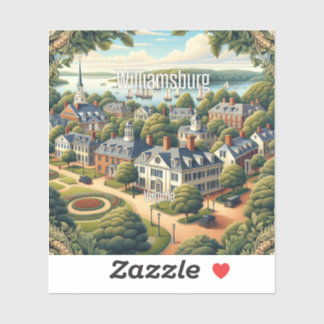 Adesivo Williamsburg Virginia 3 Inch Vinyl Sticker