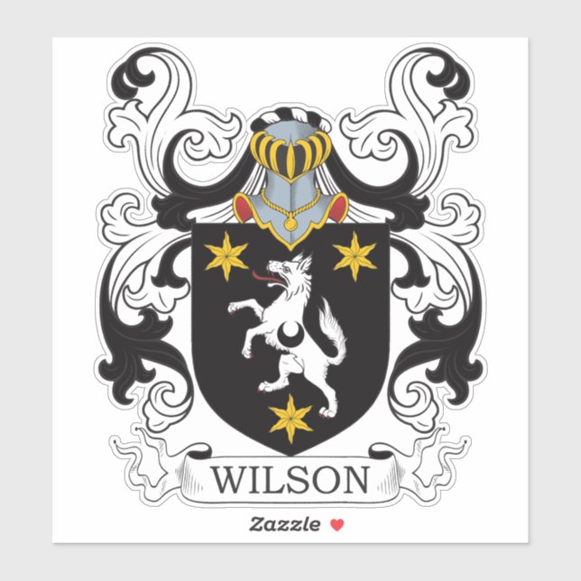 Adesivo Wilson Family Crest (Folha)