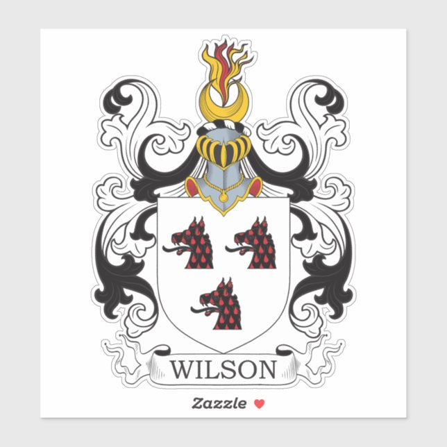 Adesivo Wilson Family Crest (Folha)