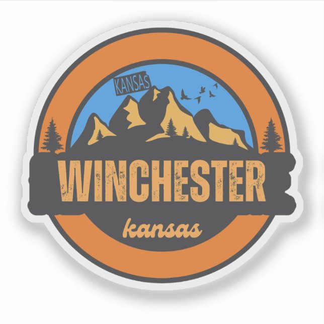 Adesivo Winchester, Kansas (Frente)