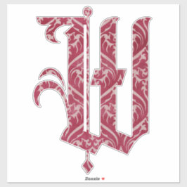 Adesivo WINCHESTER - W- | nome aduaneiro | inicial persona