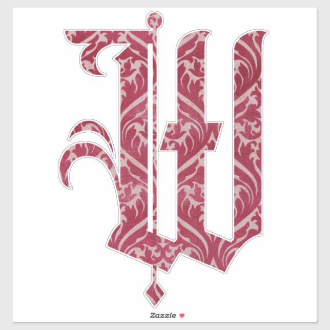 Adesivo WINCHESTER - W- | nome aduaneiro | inicial persona (Folha)