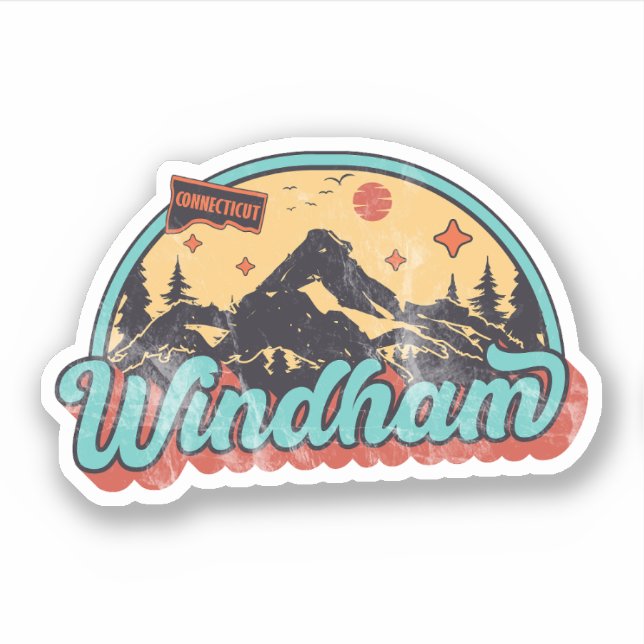 Adesivo Windham, Connecticut (Frente)