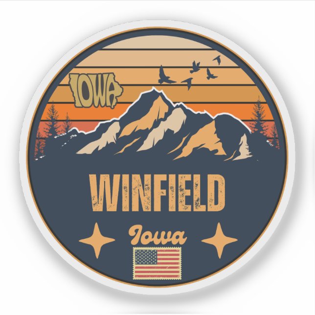 Adesivo Winfield, Iowa (Frente)