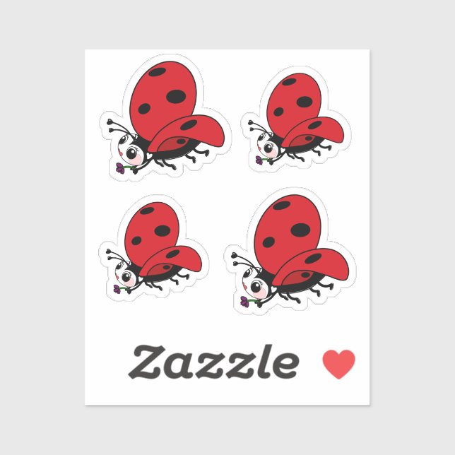 Adesivo Wings Ladybug Sticker (Folha)