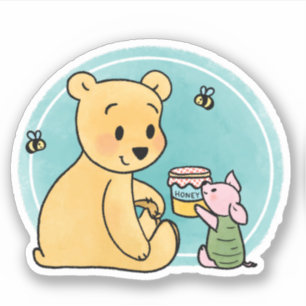 Adesivo Winnie the Pooh and Piglet