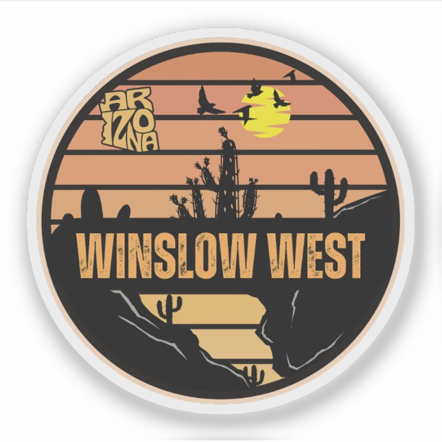 Adesivo Winslow West, Arizona (Frente)