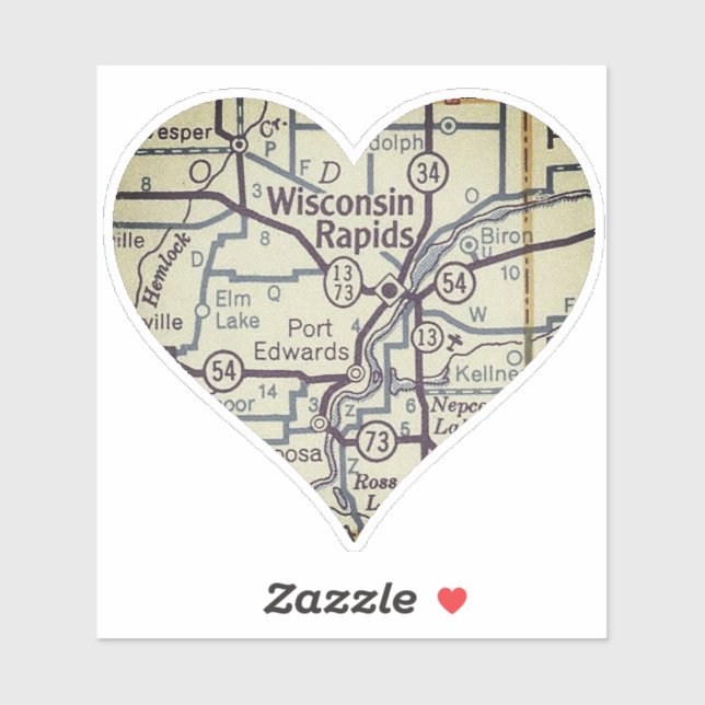 Adesivo Wisconsin Rapids (Folha)