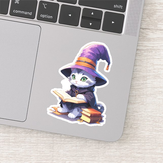 Adesivo Witchy Kitten Design (Detalhe)