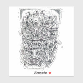 Adesivo Witts and Devils, por Brian Benson Vinyl Sticker