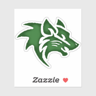 Adesivo Wolf Head Digital Art - Hand-Drawn - One-Of-A-Kind