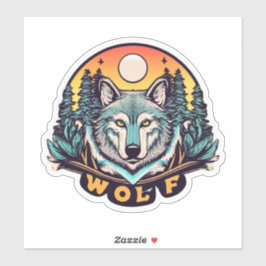 Adesivo Wolf Stickers A Howcess