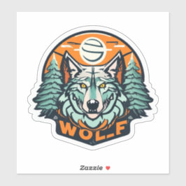 Adesivo Wolf Stickers Exprime Seu Espírito Interior De Lob