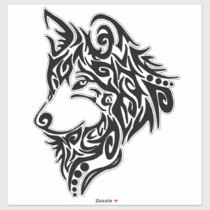 Adesivo Wolf Tribal