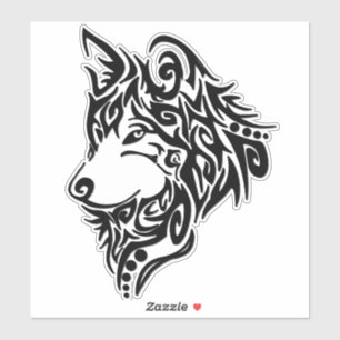 Adesivo Wolf Tribal
