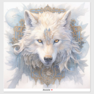 Adesivo Wolf Vinyl Sticker Místico