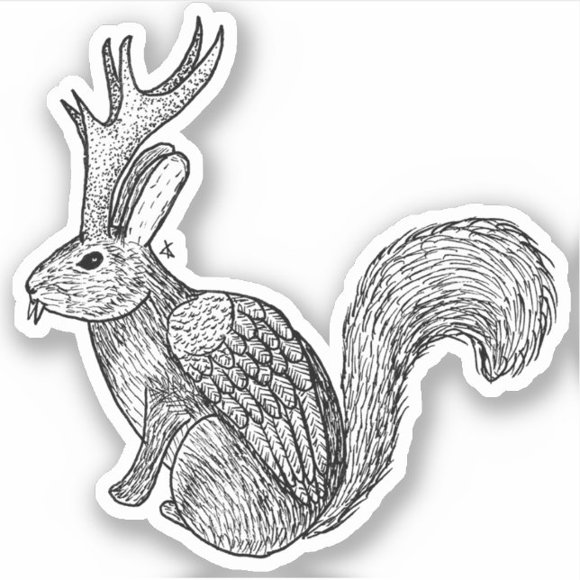 Adesivo Wolpertinger (Frente)