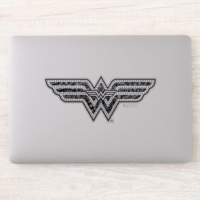 Adesivo Wonder Woman Paisley Logo (Computador)