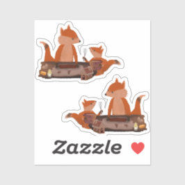 Adesivo Woodland Warmth, obra de arte original de Tia