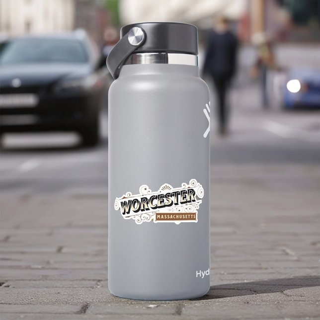 Adesivo Worcester, Massachusetts (Criador carregado)