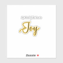 Word of the year - Joy