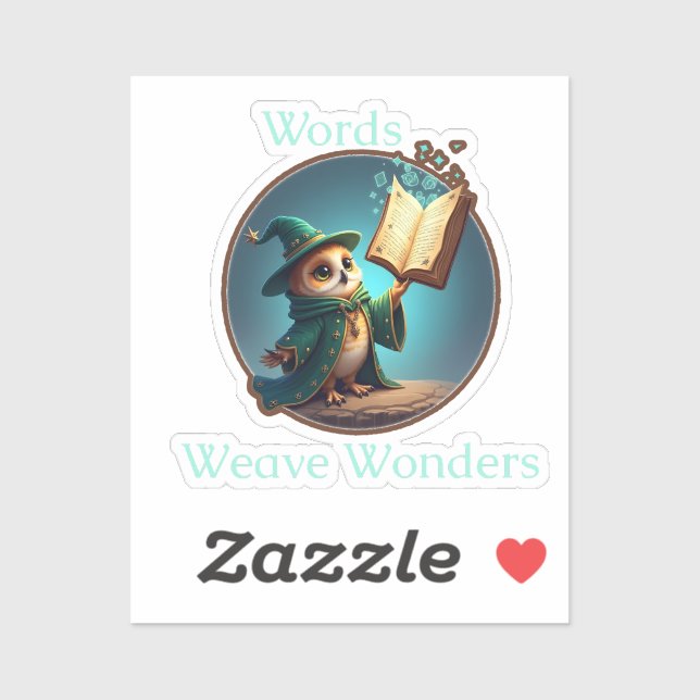 Adesivo Words Weave Wonders - Wizard Owl Sticker (Folha)