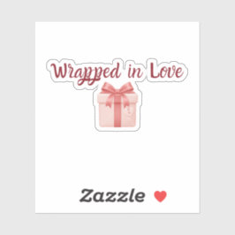 Adesivo Wrapped in Love Sticker | Custom-Cut Vinyl Sticker