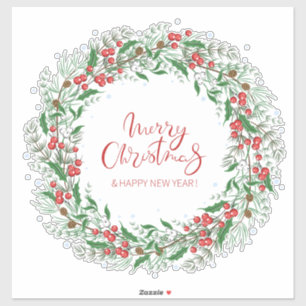 Adesivo Wreath Natal