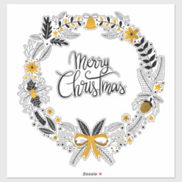 Adesivo Wreath Natal