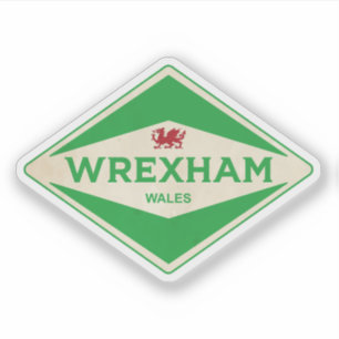 Adesivo Wrexham Wales Vintage