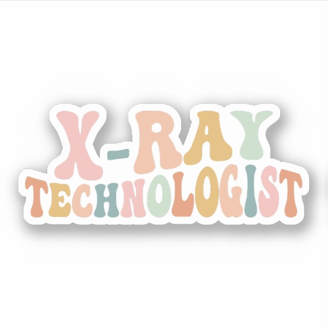 Adesivo X-ray Tech, Xray Technologist Formando Gift (Frente)