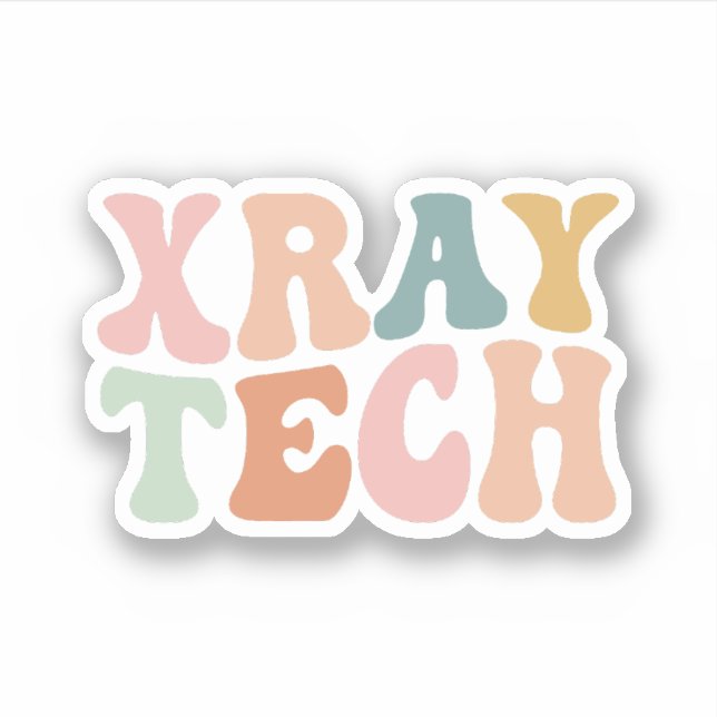 Adesivo X-ray Tech, Xray Technologist Formando Gift (Frente)