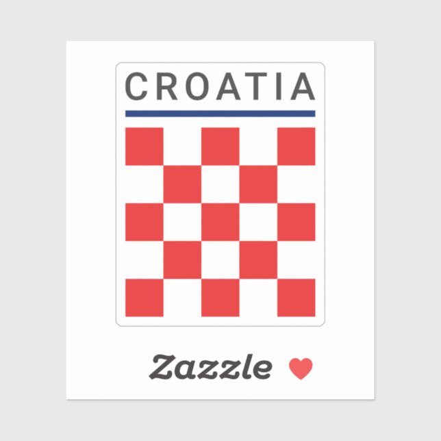Adesivo Xadrez Croata (Folha)