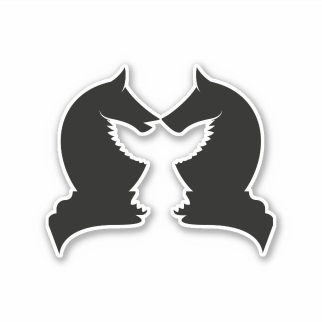 Adesivo Xadrez de cavaleiros e águias (Frente)