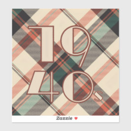 Adesivo xadrez vinil Sticker 1940