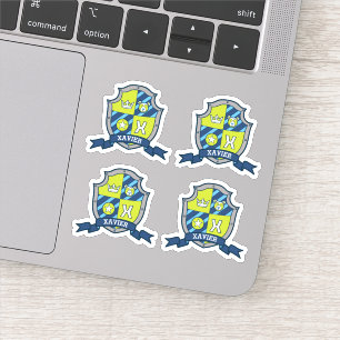 Adesivo Xavier, letra inicial X, nome personalizado, com c