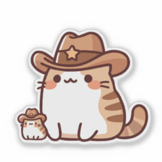 Adesivo Xerife Gato