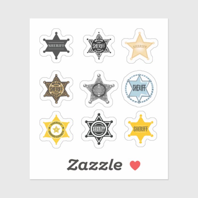 Adesivo Xerife Stickers (Folha)