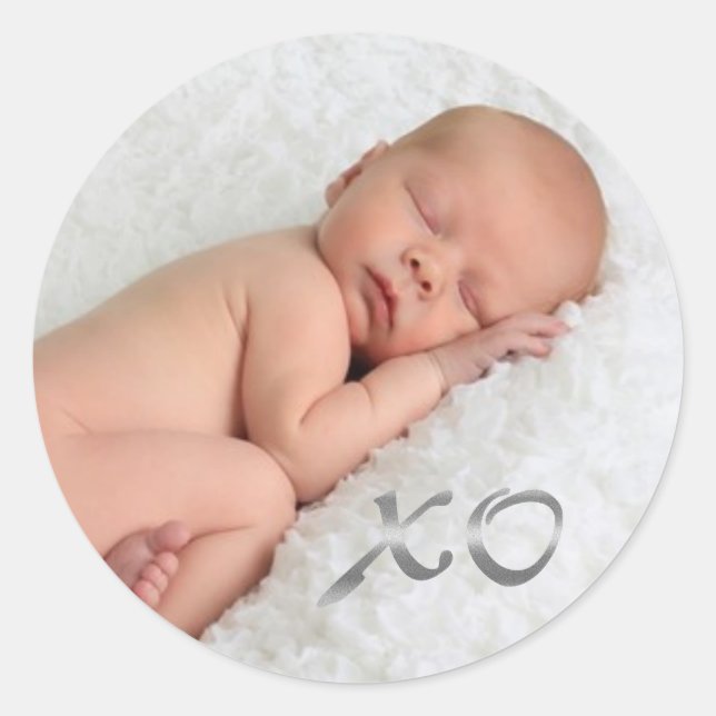 Adesivo "XO" de fotografia (Frente)